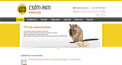 Desktop Screenshot of csotipati.hu